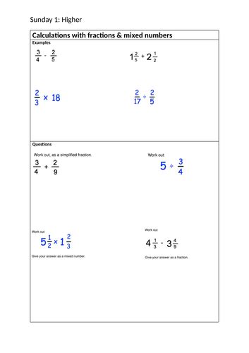 Image result for MathsWatch Higher Paper 1 Answers