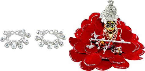 Sahiba Gems Exclusive Pure Chandi Silver Laddu Gopal Ji, Bal Krishna ...