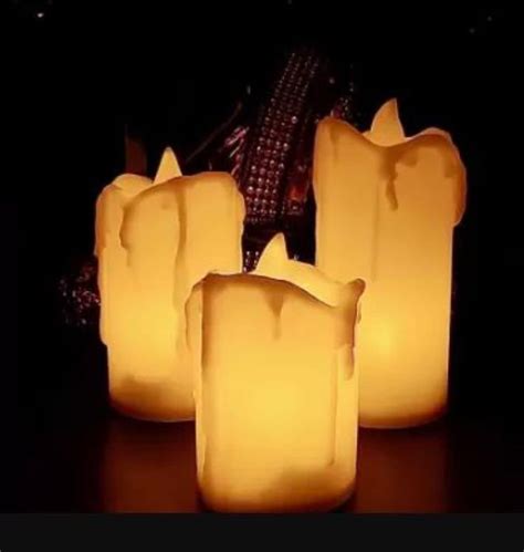 Buy Decorative Buckets:Christmas Candles : LED Candle with Flickering ...