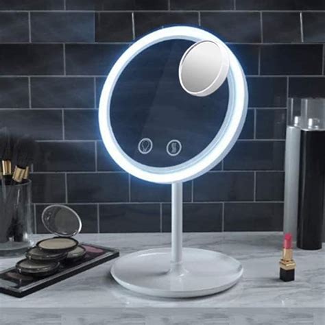 PRIME PICK 3 in 1 LED Mirrors with USB Fan and Magnifier, Portable ...