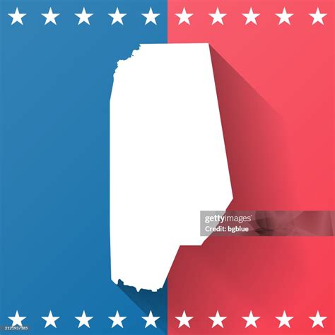 Vance County North Carolina Map On Blue And Red Background High-Res ...