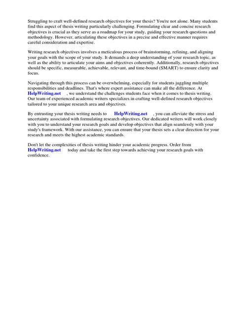 Image result for How to Write a Objective in Research Design