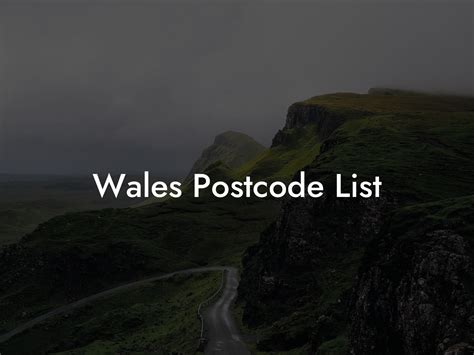 Postcode Format 的图像结果