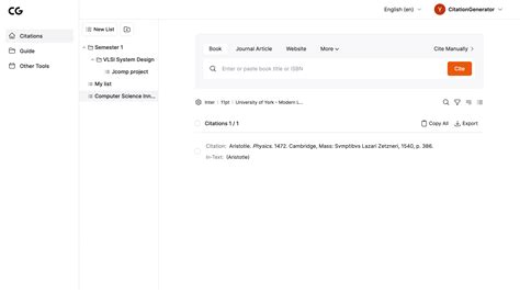 Generador de citas gratuito - Formato en APA, Vancouver, ABNT