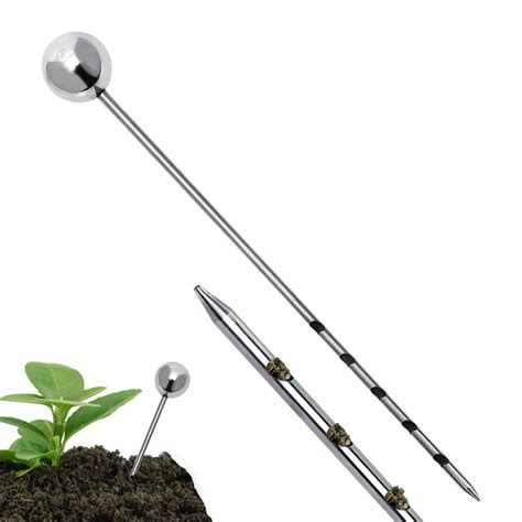 14 Inch Stainless Steel Soil Sampler, Sturdy Underground Soil Sample ...