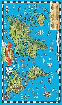 Amazon.in: Buy Popar Kids World Map Interactive Wall Chart with Free ...