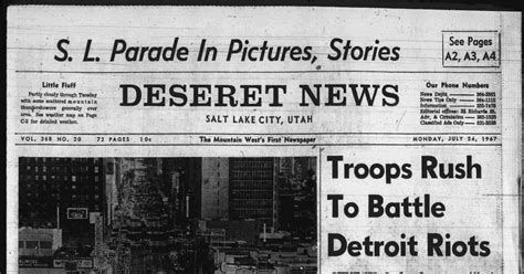 Deseret News archives: ‘Blind pig’ raid lit the fuse for Detroit race ...