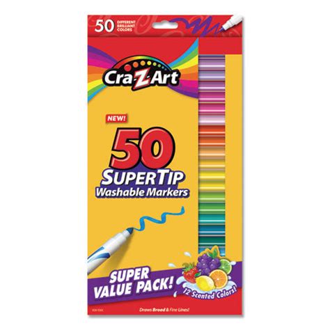 Buy Cra-Z-Art Washable Supertip Markers, Broad-Fine Bullet Tip ...