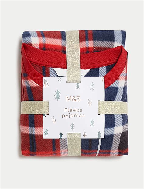 Buy Fleece Checked Pyjamas (1-16 Yrs) at Marks & Spencer