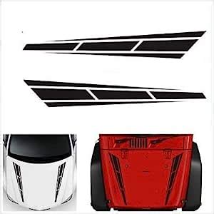 ISEE 360® 4x4 Stickers Stylish Strip Black Decals Vinyl Decal Car ...
