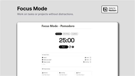 Image result for Notion Focus Timer