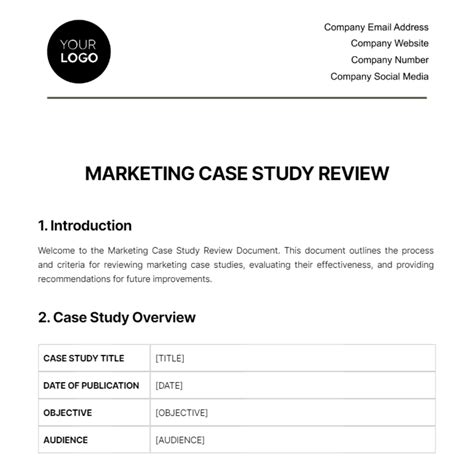 Image result for Case Study Review Example