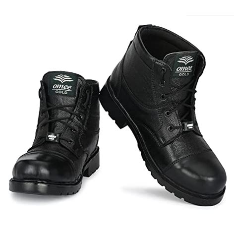 Buy OMEE GOLD Men's Para Commando NCC/Military/Army Genuine Leather ...