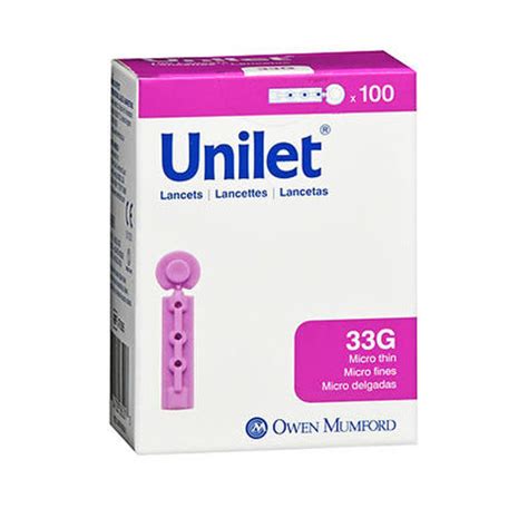 Buy Unilet Micro Thin 33G Lancets Single-Use Sterile 100 Each By Lancet ...