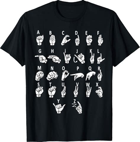 men and women can wear,Sign Language Alphabet For ASL Interpreter Deaf ...