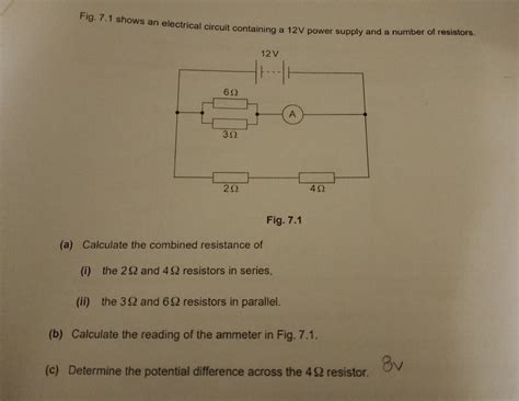 please someone solve c)ans is 8v - Brainly.in