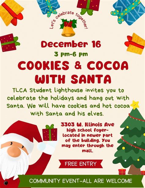 Cookies & Cocoa with Santa, TLCA Midland, 16 December 2023 | AllEvents.in
