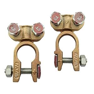 Ment 2Pcs Battery Terminals Connector Clamps Accessories for Car RV ...