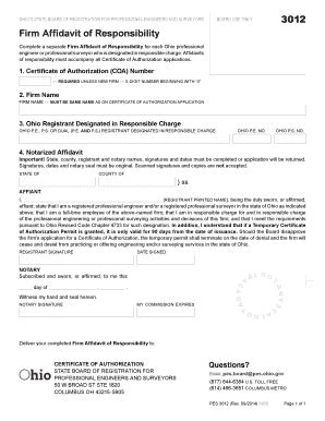 Ohio Form 3012 - Fill and Sign Printable Template Online