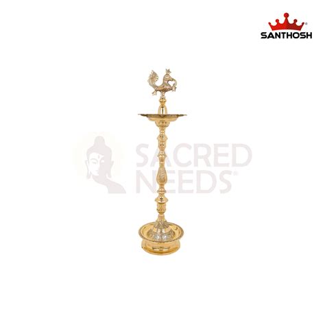 Brass Nagas Kuthu Vilakku – 36 Inch Festival Lamp for Puja – Sacred Needs