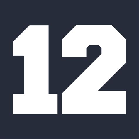 Number 12 - 12 - T-Shirt | TeePublic