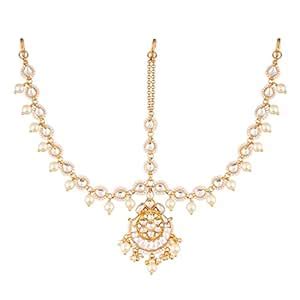 Buy Accessher traditioal jewellery Royal Bridal White Jadau Kundan And ...