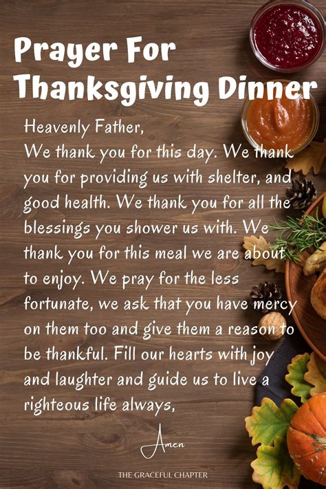 10 best thanksgiving dinner prayers – Artofit