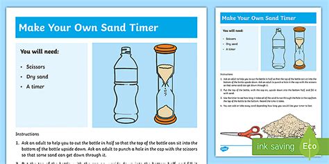 Make a Sand Timer Step-by-Step Instructions