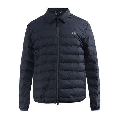 Buy Fred Perry Men Dark Blue Collared Insulated Jacket for Men Online ...