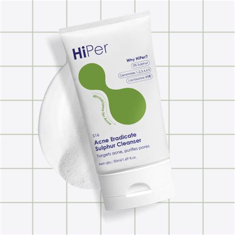 Acne Sulphur Eradicate Cleanser | Face Wash for acne prone skin