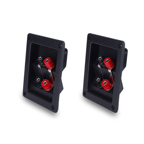 MX 4 Way Army Type Binding Post Speaker Terminal Rectangle Gold-Plated ...