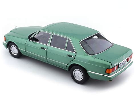 1991 Mercedes-Benz 560SEL W126 light green 1:18 Norev diecast scale ...