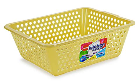 Cello Plastic Kitchen Basket, Jumbo, 62 Liters, Beige : Amazon.in: Home ...