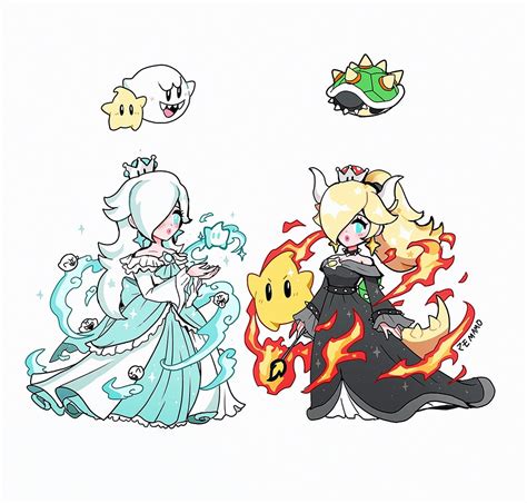 boosette & bowsette but make it rosalina | Peachette / Super Crown | Know Your Meme