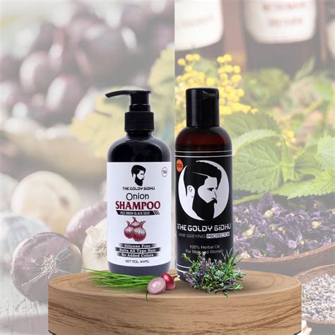 Onion Hair Shampoo Grey Hair Oil Combo – The Goldy Sidhu