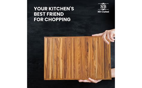 Buy NB Crafted Wooden Cutting Board for Kitchen Home, Restaurants ...