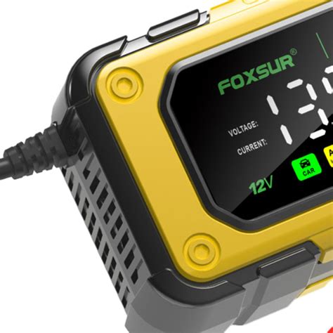 Smart Car Battery Charger Large Screen Colors Smart Battery Trickle ...