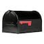 Gibraltar Mailboxes Post Mount Black Metal Large Lockable Mailbox ...