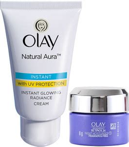 OLAY Natural Aura powered with Vitamin B3, Pro B5, E with UV Protection ...