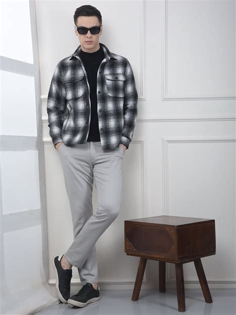 Black Check Layered Shacket – Crimsoune Club