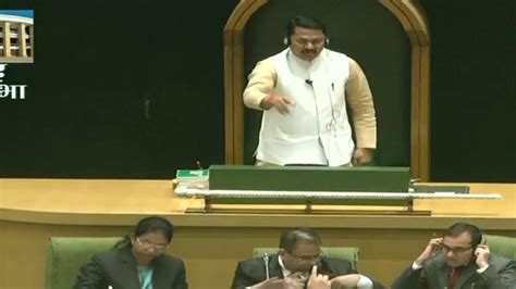 Ruckus in Maharashtra Assembly: BJP, Shiv Sena MLAs indulge in scuffle ...
