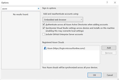 Image result for Visual Studio Azure Authentication