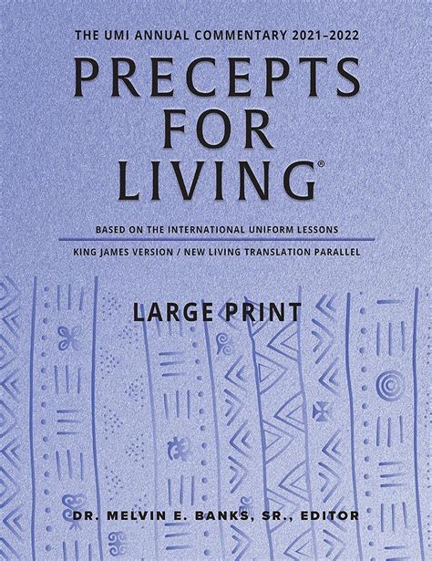 Precepts For Living: The UMI Annual Bible Commentary 2021-2022-Large ...