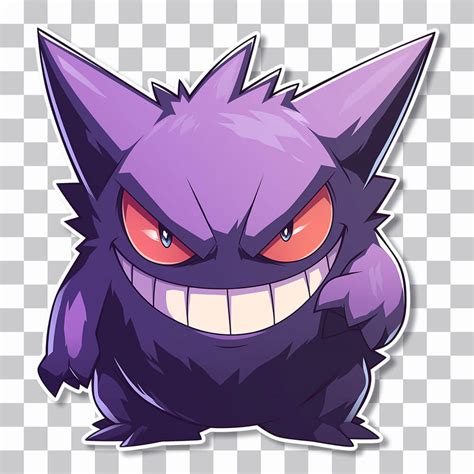 👻💜 Pokémon Cute Gengar PNG Sticker | Free & Transparent - Wallpapers Clan