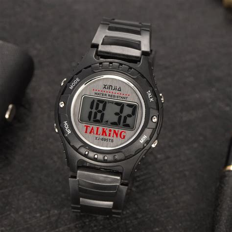 Spanish Talking Watch Digital Electronic Sports Wrist Watches 695-ts ...