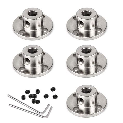 5Pack 8mm Rigid Flange Shaft Coupling Guide Shaft Support Coupler ...