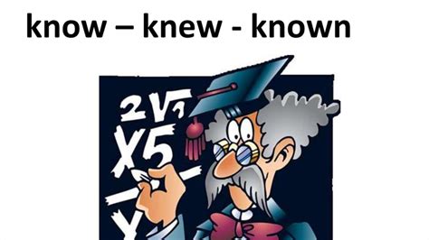 Know, Knew, Known: Which is the Correct Past Tense? - Phrase Forges