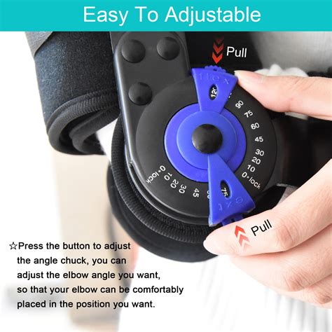 ROM hinged Elbow Brace Arm Support Splint Orthosis Orthotics Band Pad ...