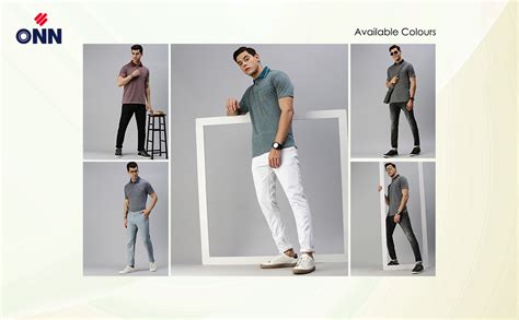 ONN Men's Navy Blue Half Sleeves Polo Collar T-Shirt with Pocket (Size ...