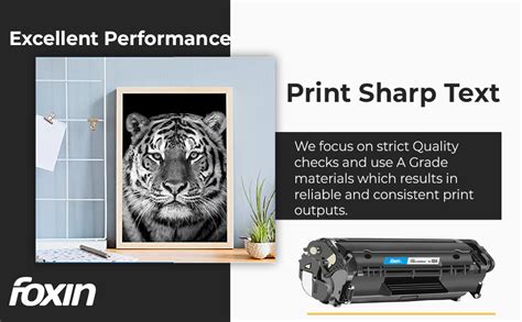 Foxin FTC 12A Laser Printer Cartridge Compatible with 1020, M1005, 1018 ...